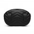 LH6834 - Miss Lulu Quilted Heart and Chevron Cross Body and Bum Bag - Black